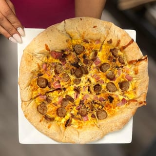 Meat Breakfast Pizza (GF*)